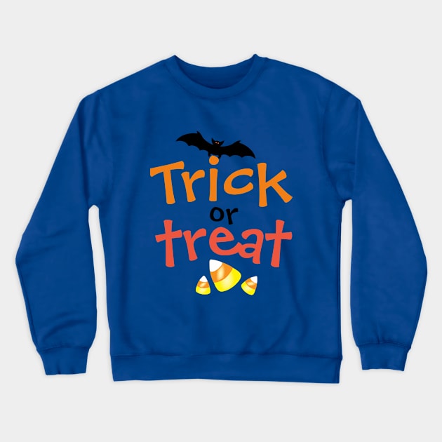 Trick or Treat Crewneck Sweatshirt by whantz1165